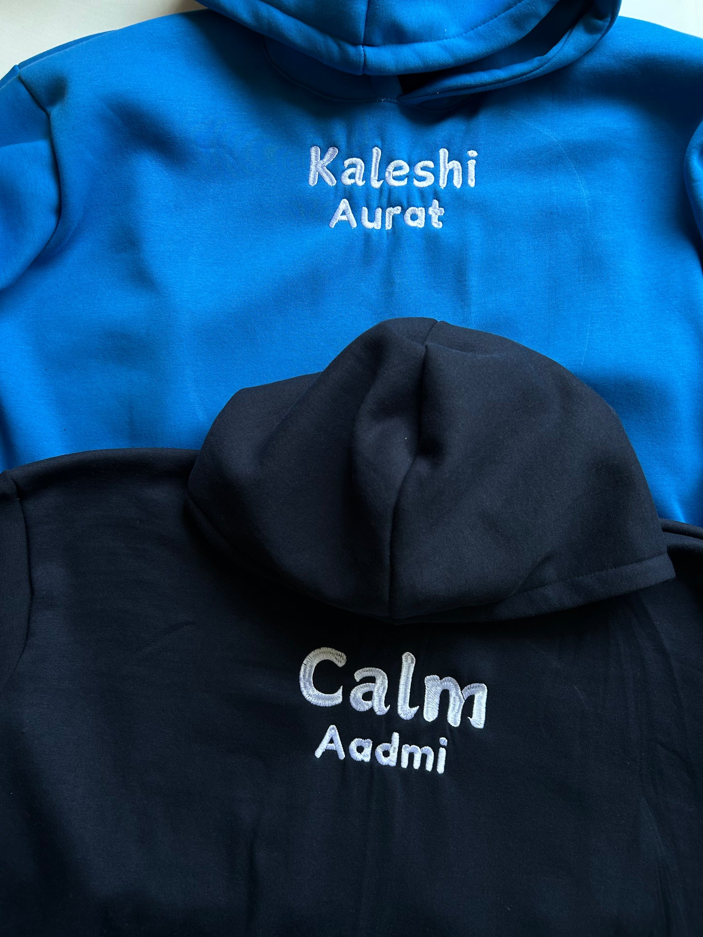 Kaleshi Aurat Calm Aadmi Hoodie Combo