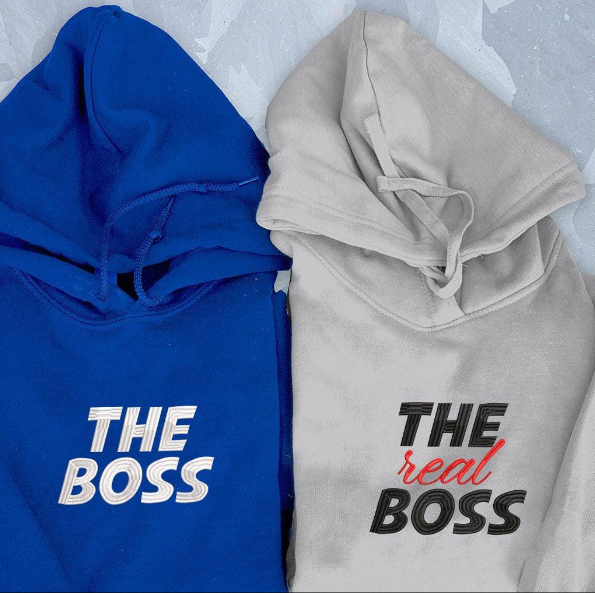 The boss, The Real Boss Front Embroidery hoodie