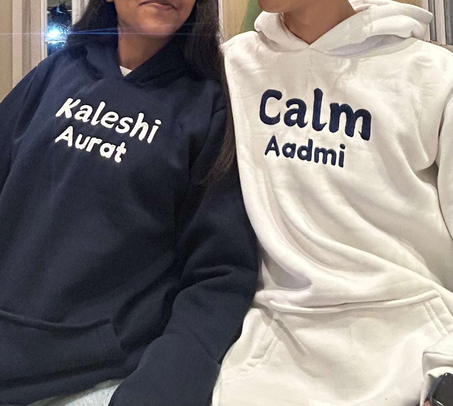 Kaleshi Aurat Calm Aadmi Hoodie Combo