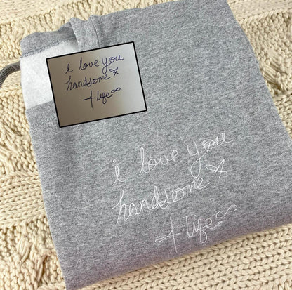 Custom Handwriting Embroidery