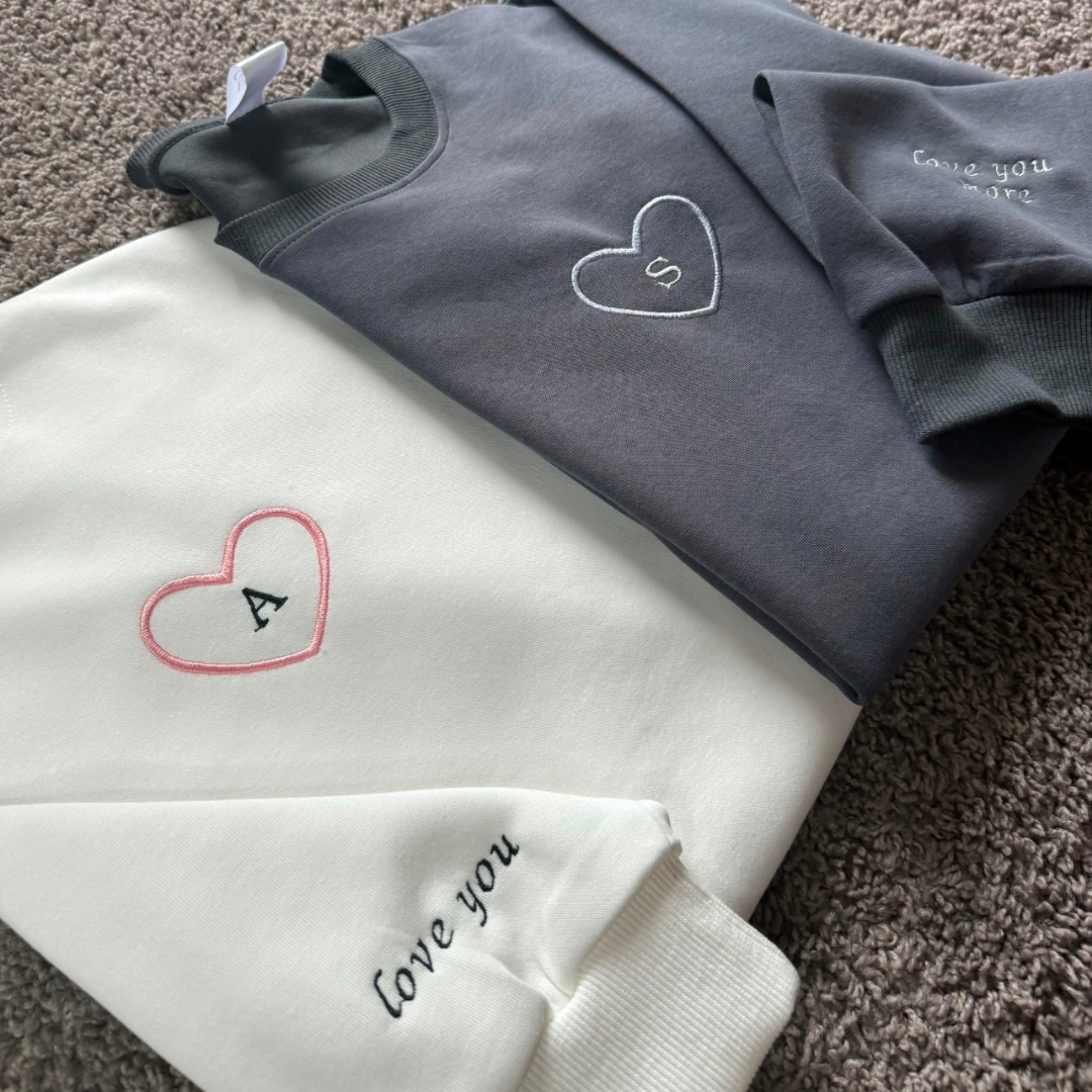 Initials in Heart Sweatshirt Combo