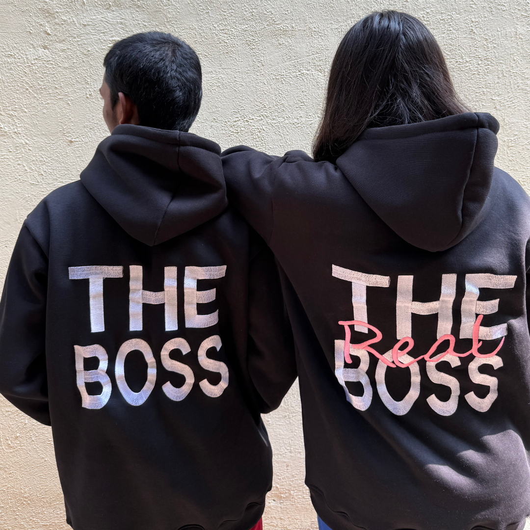The Boss, The Real Boss Hoodie Sweatshirt Combo – Cuteartefact