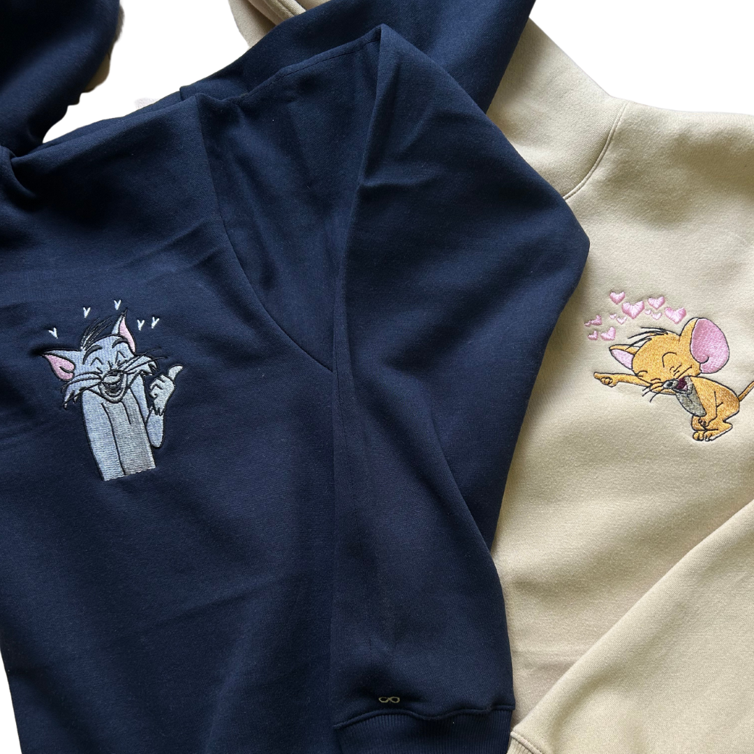 Tom and Jerry Embroidered Combo