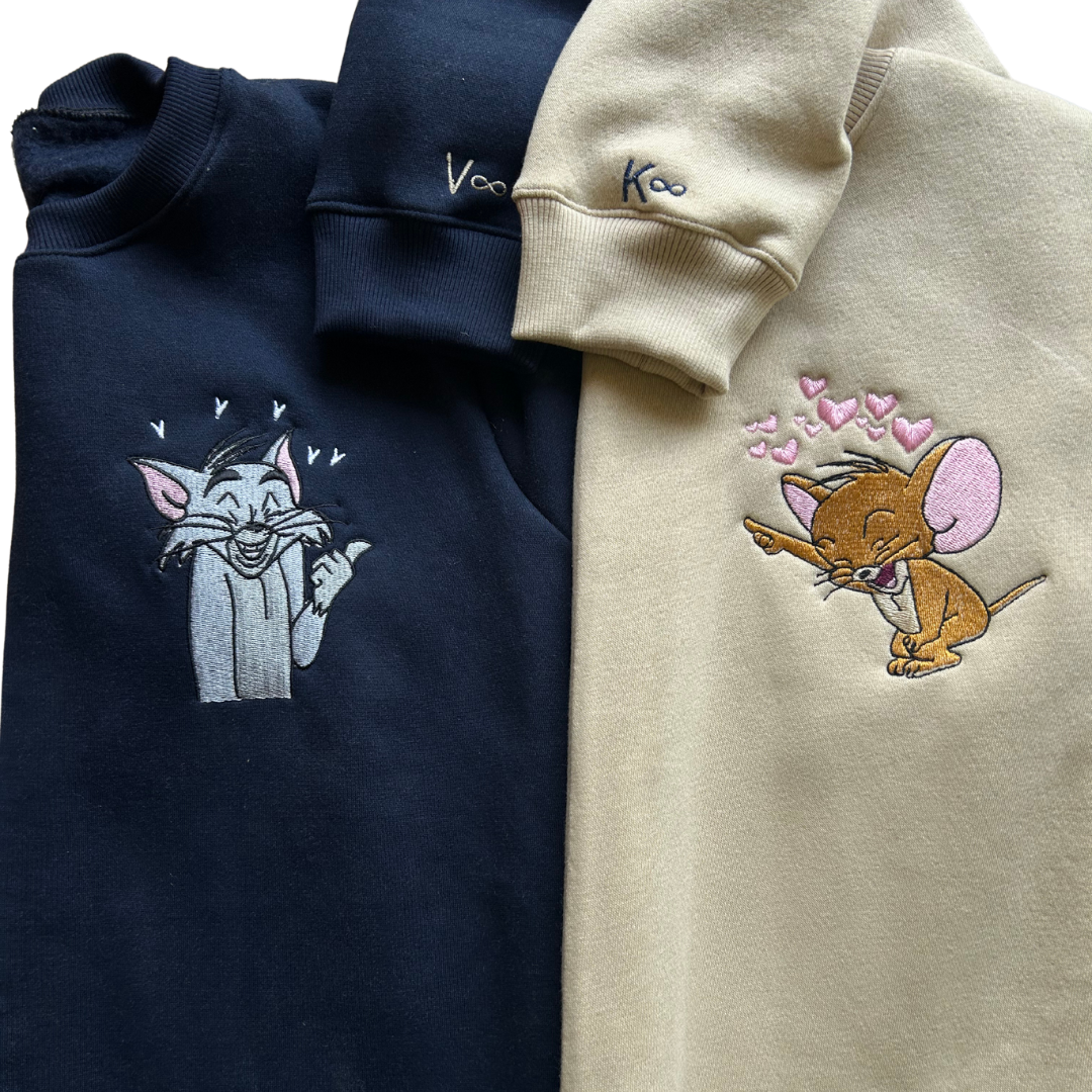 Tom and Jerry Embroidered Combo