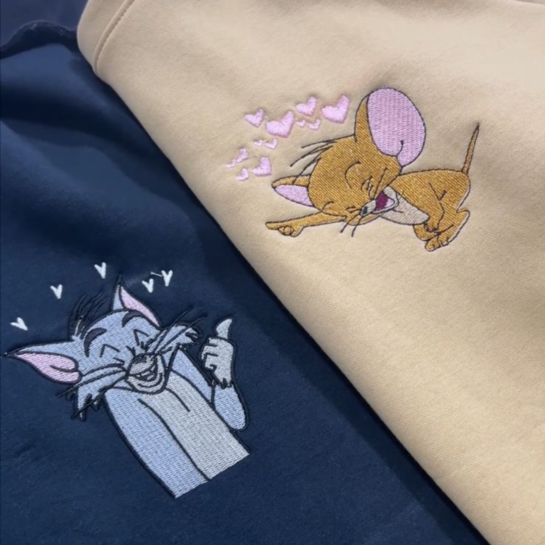 Tom and Jerry Embroidered Combo